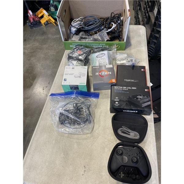 ASSORTED ELECTRONICS INCLUDING GAMING ITEMS, RYZE, XBOX ELEITE CONTROLLER, FUJIFILM INSTAX CAMERA ET