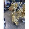 Image 2 : 2 GOLD ARTIFICIAL TREES