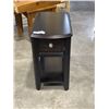 Image 1 : 1 DRAWER NIGHTSTAND WITH DARK FINISH