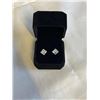 Image 1 : NEW S925 2.5CT EACH PRINCESS CUT SIMULATED DIAMOND (CZ) STUD EARRINGS, MOUNTED IN 925 STERLING SILVE