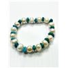 Image 2 : FRESHWATER PEARL AND TURQUOISE BRACELET, RETAIL $150.00.