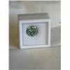 Image 3 : NEW 4.0CT TURQUOISE MOISSANITE STONE, ROUND BRILLIANT CUT, VVS1, GRA REPORT, TESTS POSITIVE W/ DIAMO