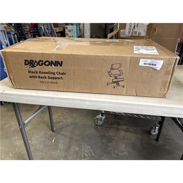 DRAGONN BLACK KNEELING CHAIR WITH BACK SUPPORT