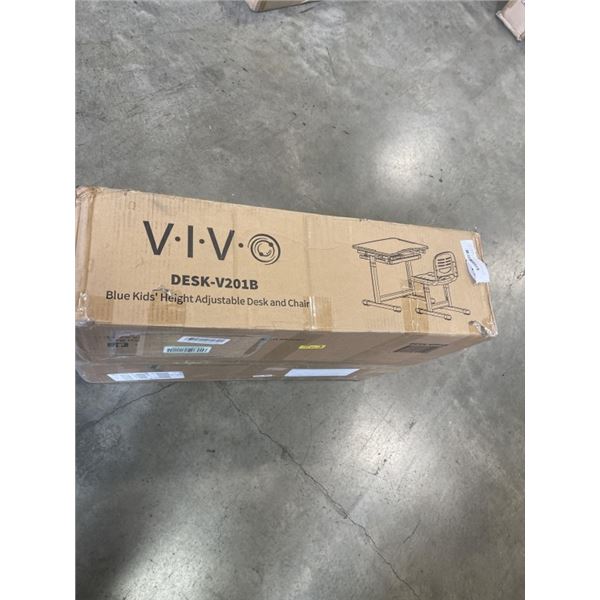 VIVO BLUE KIDS HEIGHT ADJUSTABLE DESK & CHAIR