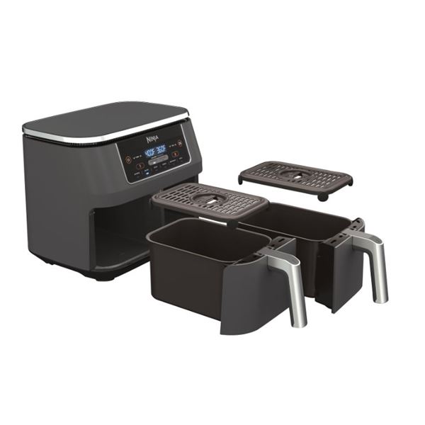 NINJA FOODI 6IN1 DUALZONE AIR FRYER - TESTED WORKING, RETAIL $187