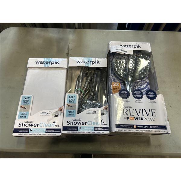 3 WATERPIK SHOWER HEADS