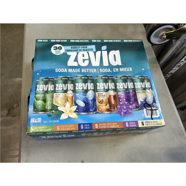 CASE OF ZEVIA DRINKS, SOME MISSING
