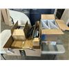 Image 1 : BOX WITHPAPER CUTTER, BBQ GRILL, BINDERS ETC