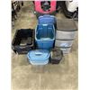 Image 1 : LOT OF TOTES AND STORAGE DRAWERS