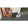 Image 4 : 6 SMALL FRAMED PRINTS, 3 CANVAS ARTS AND A GIRAFFE PAINTED ON BOARD
