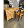Image 1 : PINE STUDENTS DESK AND CHAIR