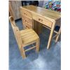 Image 4 : PINE STUDENTS DESK AND CHAIR