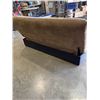 Image 3 : BROWN MICROFIBRE RECLING SOFA