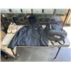 Image 1 : NIKE XL RAIN JACKET AND NIKE BAG WITH BROKEN ZIPPER AND FSO CLEATS SIZE 9 1/2 AND ADIDAS SPEZIAL SHO