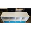 Image 2 : WHITE 8 CUBBY CUBICLE SHELF W/ 4 BINS