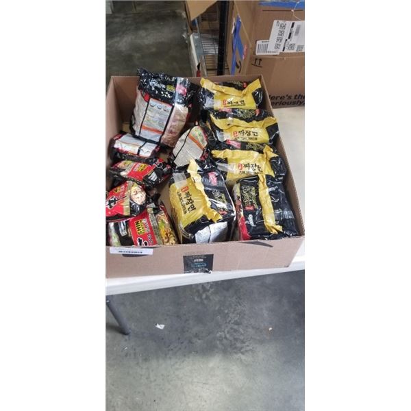 11 BAGS SHIN RAMYUN NOODLES WITH BEEF BONE BROTH. EXP NOV 2026 AND 20 BAGS JUA JANGMEN AUTHENIC NOOD