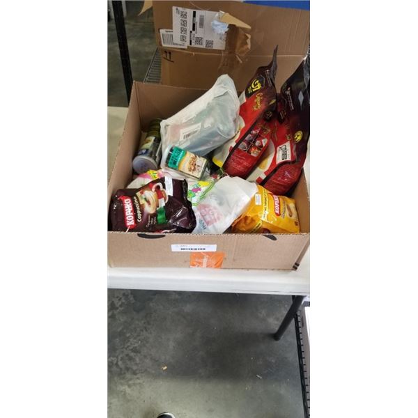 TRAY OF FOOD ITEMS INCLUDING 2 PACKS OF COFFEEMIX 3 IN 1 INSTANT COFFEE, , CHATRAMUE GREEN TEA MIX, 