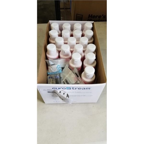 18 BOTTLES DAISO PUFF SPONGE DETERGENT AND 18 SAND ERASERS