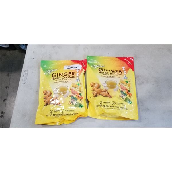 2 PACKS PRINCE OF PEACE GINGER HONEY CRYSTALS INSTANT BEVERAGE.