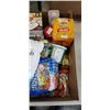 Image 2 : TRAY OF FOOD ITEMS INCLUDING CHAS ORGANICS COCONUT MILKKOPIKO COFFEE HARD CANDY, OTTOGI SESAME FLAVO