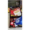 Image 2 : TRAY OF FOOD ITEMS INCLUDING CHAS ORGANICS COCONUT MILKKOPIKO COFFEE HARD CANDY, JIN MILD NOODLE SOU