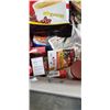 Image 4 : TRAY OF FOOD ITEMS INCLUDING CHAS ORGANICS COCONUT MILKKOPIKO COFFEE HARD CANDY, JIN MILD NOODLE SOU