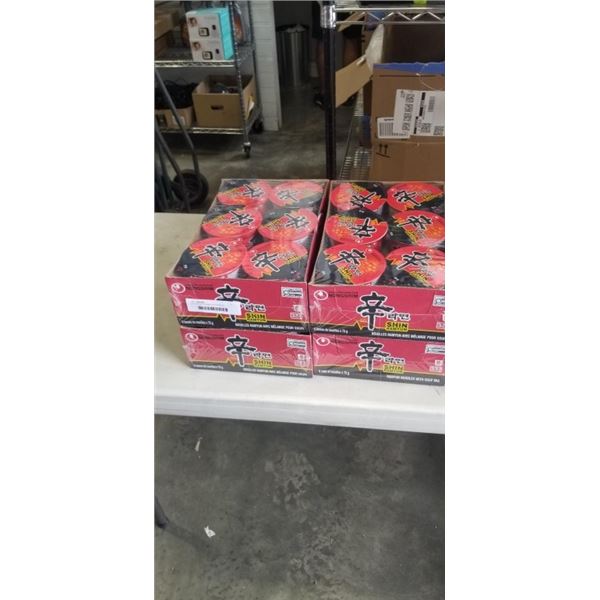 24 CUPS NONGSHIM SHIN RAMYUN NOODLES. EXP JAN 21 2027