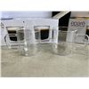 Image 2 : SET OF 6 NEW EPARE RETRO LATTE GLASS SET, DUAL WALL INSULATED GLASS RETAIL $46 EACH, 3 SETS OF 2, TO