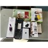 Image 1 : NEW EPICURE BURGER PRESS, MANDOLIN SLICER,  WEDGER, BBQ SKEWER SET, 4 PC CUTTING BOARD SET, OIL AND 