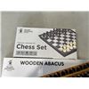 Image 3 : YELLOW MOUNTAIN SNAKES & LADDERS/ LUDO 2 IN 1, TRAVEL MAGNETIC CHESS SET, WOODEN ABACUS