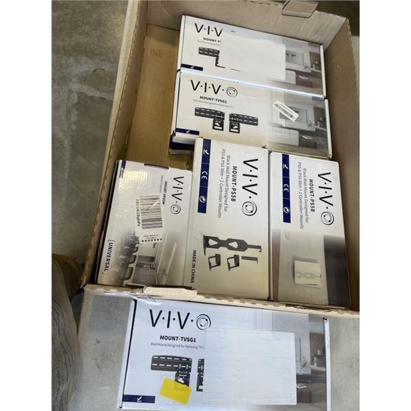 LOT OF VIVO TV AND PROJECTOR MOUNTS