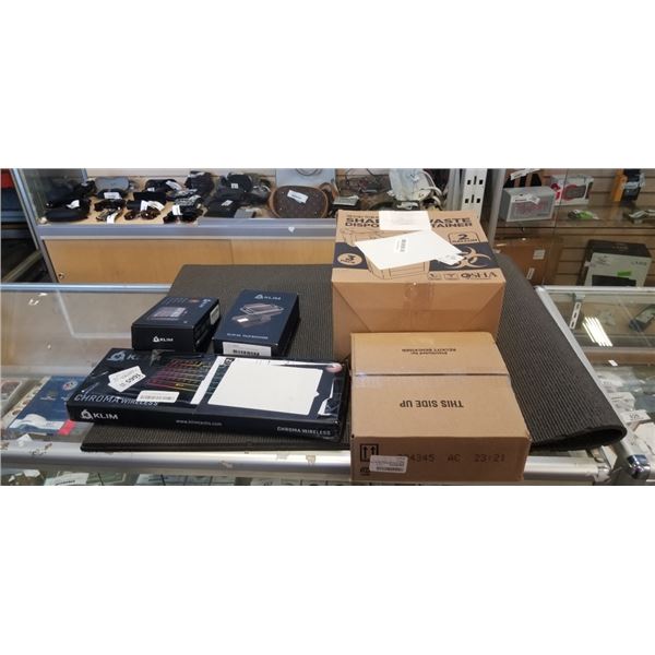KLIM FILM SCANNER, KLIM PORTABLE CASETTE PLAYER, KLIM KEYBOARD,  AIR WICK SCENTED OIL REFILLS AND SH