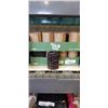 Image 1 : 2 TRAYS OF NEW WOODEN BAMBOO LOOK VASES