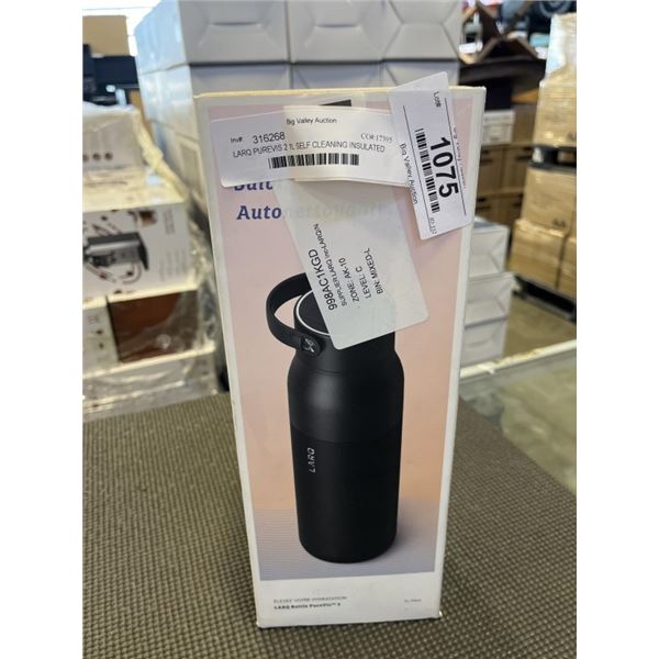 LARQ PUREVIS 2 1L SELF CLEANING INSULATED STAINLESS STEEL WATER BOTTLE W/ SMART CENSOR - TESTED WORK