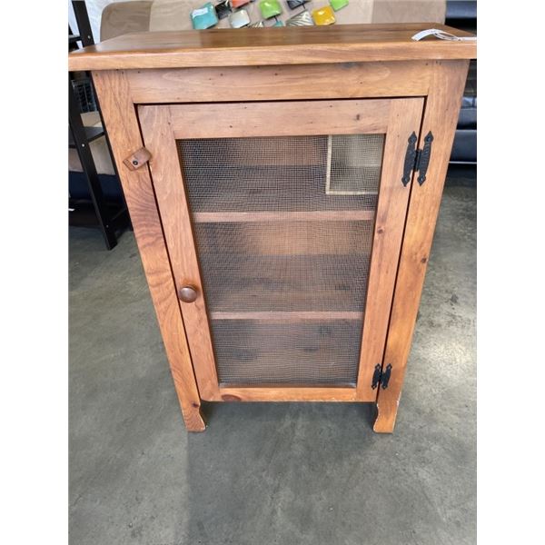 PINE MESH DOOR CABINET