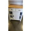 Image 2 : WHITE CABINET W/ HUTCH TOP