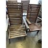 Image 3 : 6 FOLDING TEAK PATIO CHAIRS