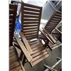 Image 4 : 6 FOLDING TEAK PATIO CHAIRS