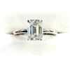 Image 3 : STERLING SILVER MOISSANITE RING, SIZE 7, W/A $350.00.