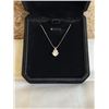 Image 1 : NEW S925 0.6CT SIMULATED DIAMOND (CZ) NECKLACE, 16-18" LONG, MOUNTED IN 925 STERLING SILVER W/ WHITE