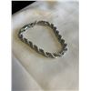 Image 2 : NEW PLATINUM PLATED 6.0MM TWISTED ROPE BRACELET, 8" LONG