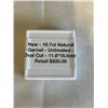 Image 2 : NEW 10.7CT NATURAL GARNET, UNTREATED, OVAL CUT - RETAIL $920