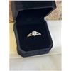 Image 1 : NEW 0.7CT SIMULATED DIAMOND (CZ) CHANEL RING, RESIZEABLE, MOUNTED IN 925 STERLING SILVER