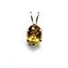 Image 1 : STERLING SILVER NATURAL CITRINE PENDANT, W/A $550.00. CITRINE IS THE BIRTHSTONE FOR NOVEMBER.