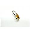 Image 2 : STERLING SILVER NATURAL CITRINE PENDANT, W/A $550.00. CITRINE IS THE BIRTHSTONE FOR NOVEMBER.