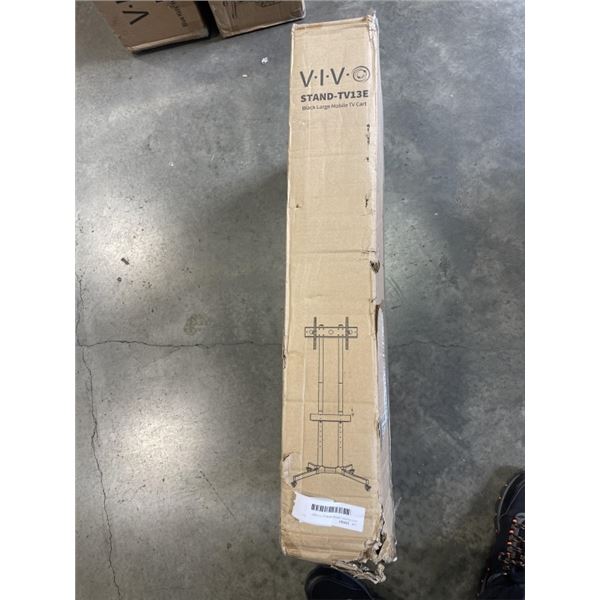 VIVO BLACK LARGE MOBILE TV CART