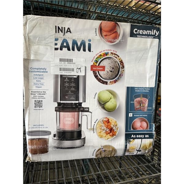 NINJA CREAMI ICE CREAM MAKER - TESTED WORKING, RETAIL $199