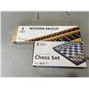 Image 3 : YELLOWMOUNTAIN TRAVEL SIZE BACKGAMMON, TRAVEL MAGNETIC CHESS SET, WOODEN ABACUS
