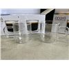 Image 2 : SET OF 6 NEW EPARE RETRO LATTE GLASS SET, DUAL WALL INSULATED GLASS RETAIL $46 EACH, 3 SETS OF 2, TO