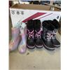 Image 1 : BOX OF NEW GIRLS WINTER AND RAIN BOOTS